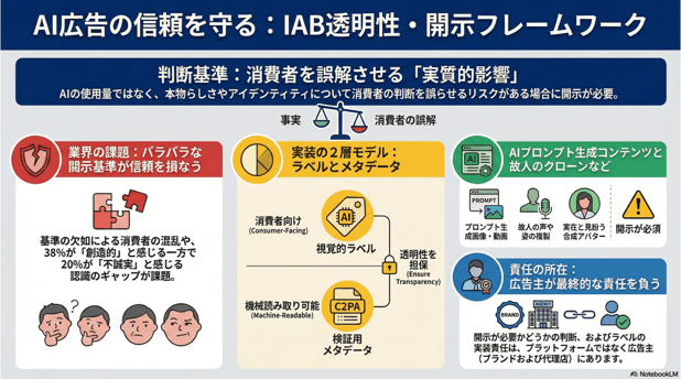 AI広告の「信頼」をどう築くか？　IABの透明性フレームワークと消費者の本音