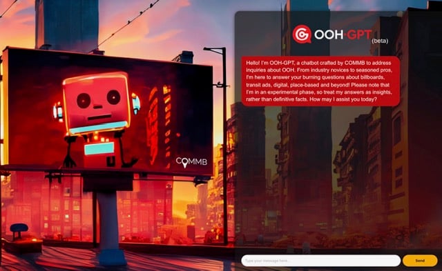 カナダのOOH広告協会COMMBがAIを活用したOOH-GPT(ベータ版)をリリース